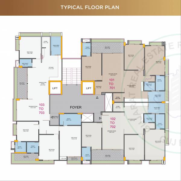 ananta Ananta Cluster Plan from 1st to 7th Floor
