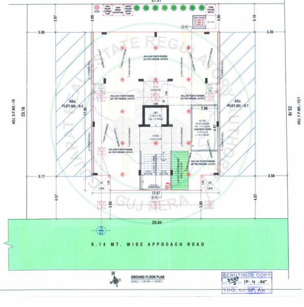  paarijat-greens Block A Cluster Plan for ground Floor