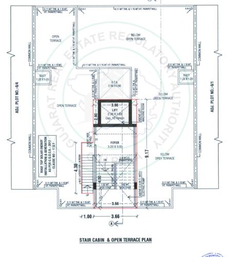  paarijat-greens Block A Cluster Plan for Terrace Floor
