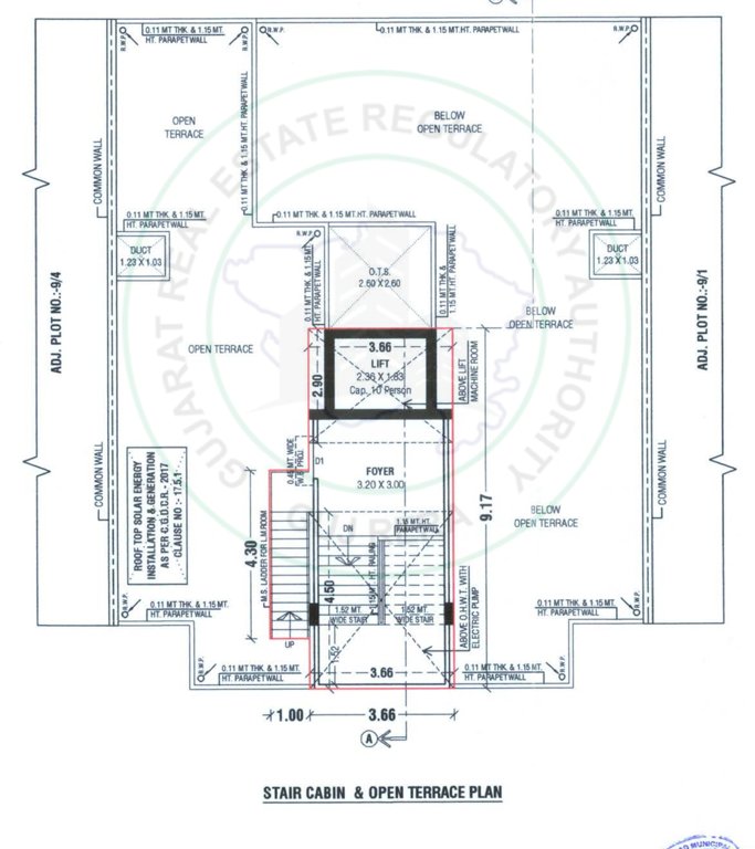  paarijat greens Block A Cluster Plan for Terrace Floor