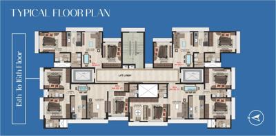  megh-mahal-chsl Megh Mahal CHSL Cluster Plan from 15th to 16th Floor