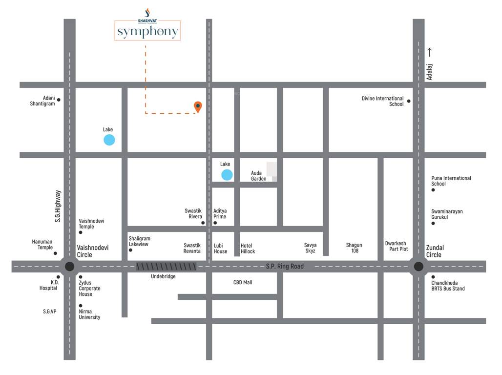  symphony Location Plan