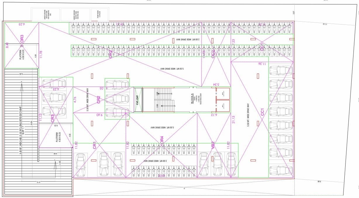  suryanandan Keshavam Suryanandan Cluster Plan Basement 1