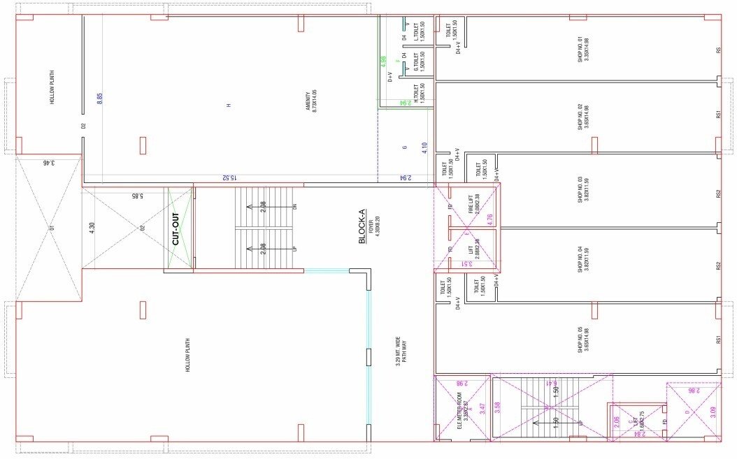  suryanandan Keshavam Suryanandan Cluster Plan Ground Floor