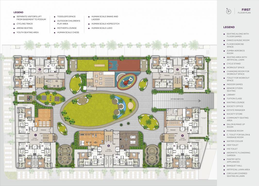  royal urbana BLOCK A Cluster Plan