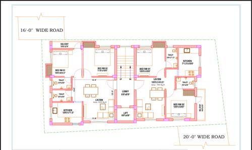  gayathri Gayathri Cluster Plan from 1st to 3rd Floor