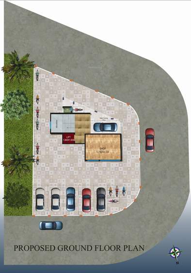  aarya eminance Aarya Eminance Cluster Plan for ground Floor