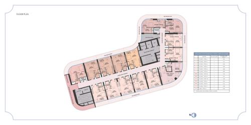  the-selene-tower The Selene Tower 1 Cluster Plan from 17th to 25th Floor