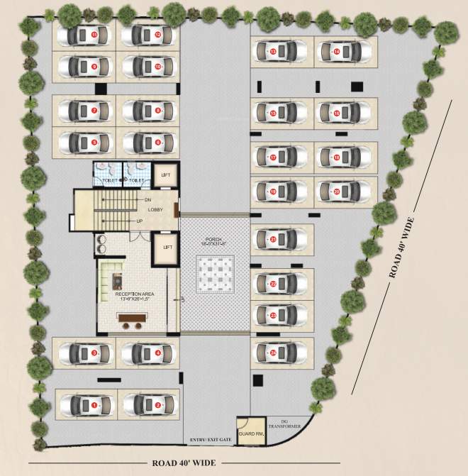  the antillia The Antillia Ground floor Cluster Plan