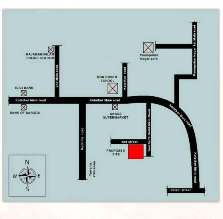  gurudhaya flats Location Plan