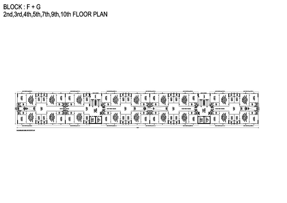  aarambh greens Block F .G Cluster Plan for 2nd Floor