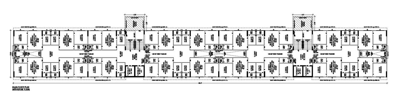  aarambh greens Block F,G  Cluster Plan for 6,8 Floor