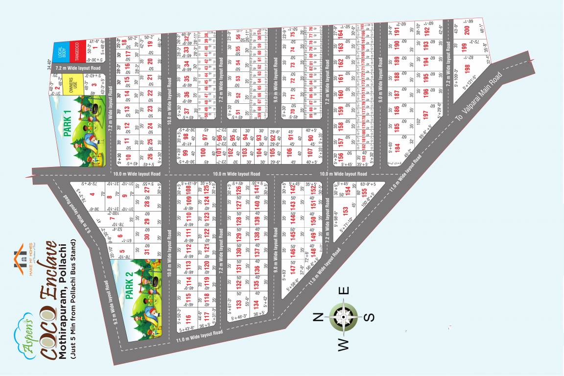 coco enclave Layout Plan