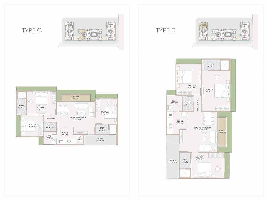  pavitram parisar Block A B C D Cluster Plan