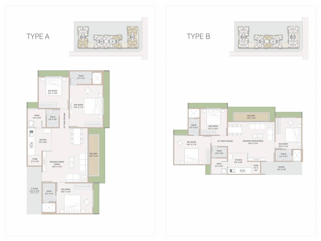  pavitram parisar Block A B C D Cluster Plan
