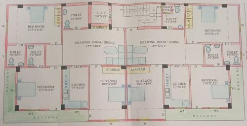  harit-vihar-heights-burari Harit Vihar Heights Burari Cluster Plan from 1st to 2nd Floor