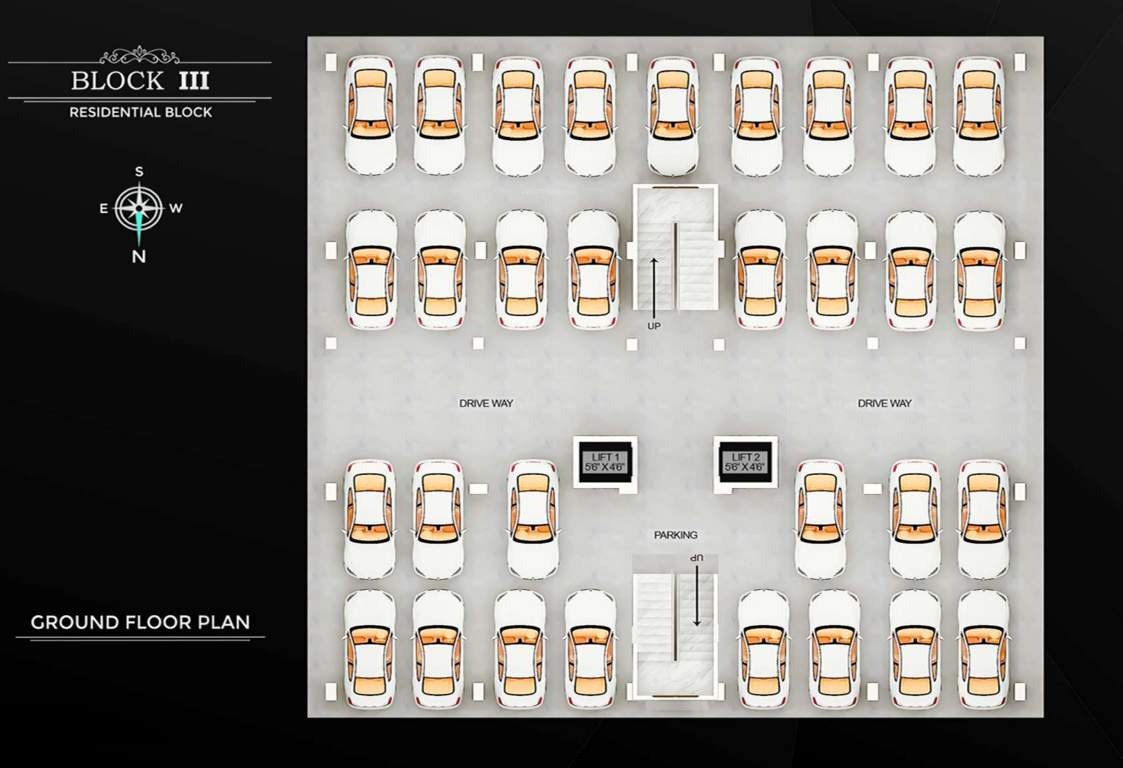  high rise landmark Block III Cluster Plan for ground Floor