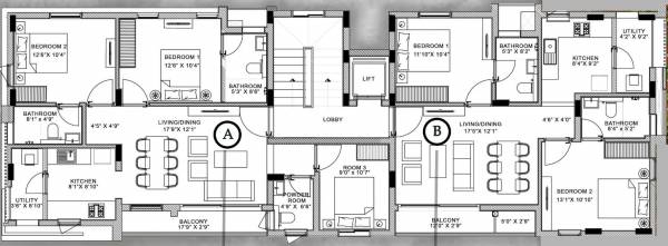  dwaraka Dwaraka Cluster Plan from 3rd to 5th Floor