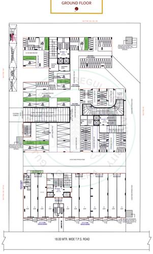  aarav-elenza-infinium Block a, B & C Cluster Plan for ground Floor