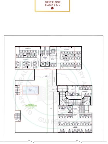  aarav-elenza-infinium Block B & C Cluster Plan for 1st Floor