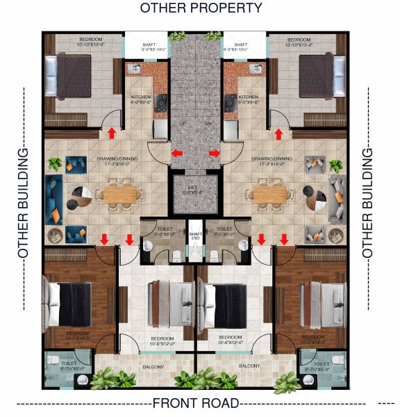 valencia Valencia Cluster Plan from 1st to 6th Floor