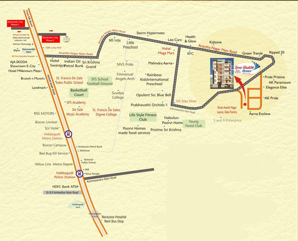  shakti homes Location Plan