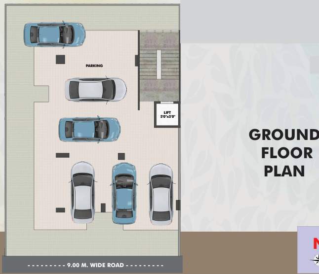  vrundavan heights Vrundavan Heights Cluster Plan for ground Floor