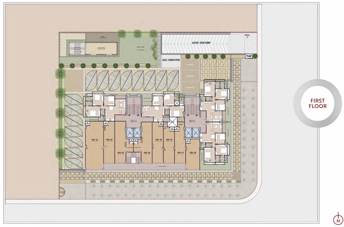  harvi helios Block A & B Cluster Plan for 1st Floor