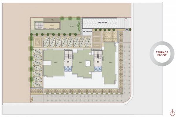  harvi-helios Block A & B Cluster Plan for Terrace Floor