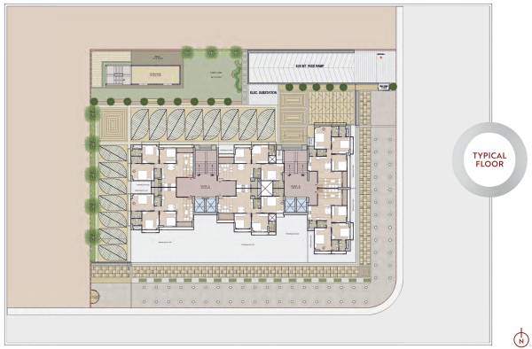  harvi-helios Block A & B Cluster Plan for Typical Floor