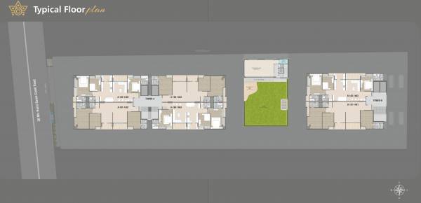  amardeep-eminence A & B Cluster Plan from 1st to 14th Floor