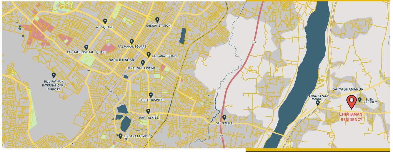  chintamani residency Location Plan