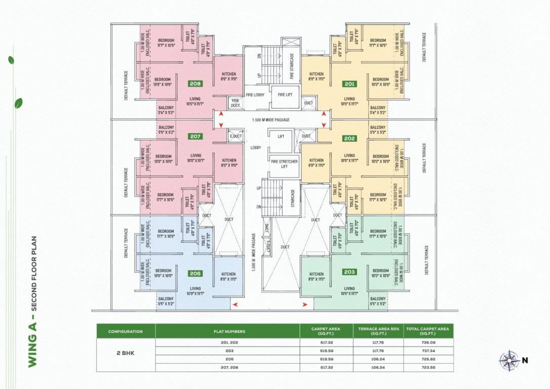  unity towers Wing A Cluster Plan