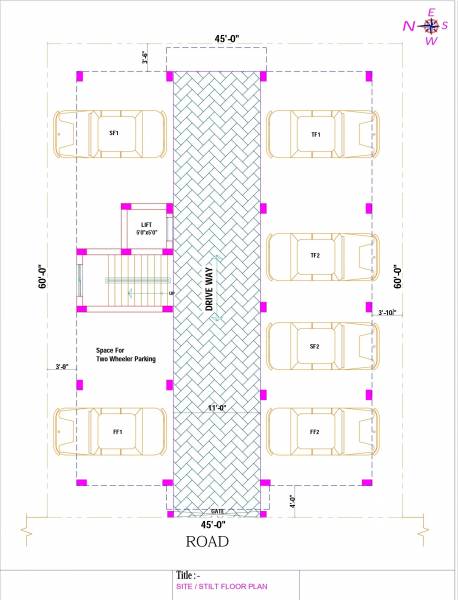  thendral Thendral Cluster Plan for stilt Floor