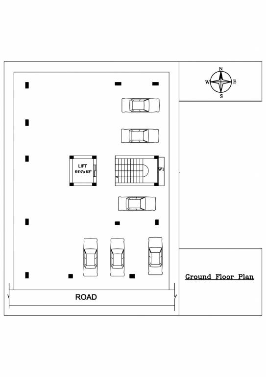  dhilip flats Dhilip Flats Cluster Plan for ground Floor