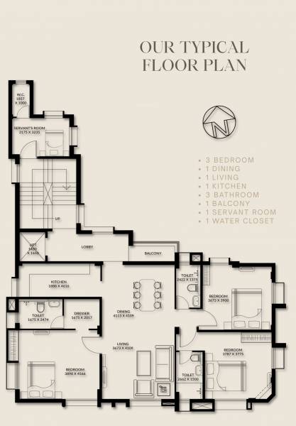  manor Manor Cluster Plan from 1st to 4th Floor