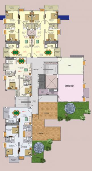  agrim-view Agrim View Cluster Plan for 8th Floor
