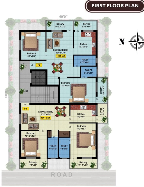  majestic Majestic Cluster Plan for 1st Floor