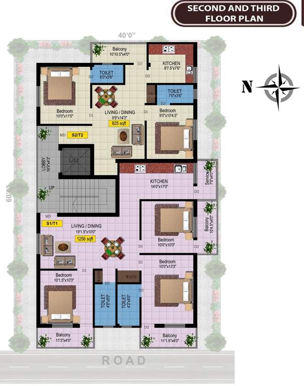  majestic Majestic Cluster Plan from 2nd to 3rd Floor