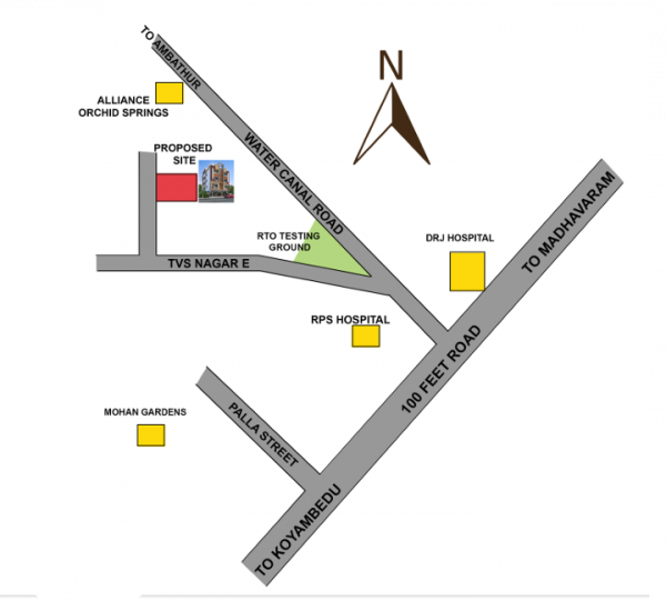  majestic Location Plan