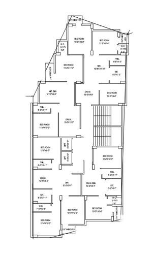  sumangal-heights Shanvi Sumangal Heights Cluster Plan for Typical Floor