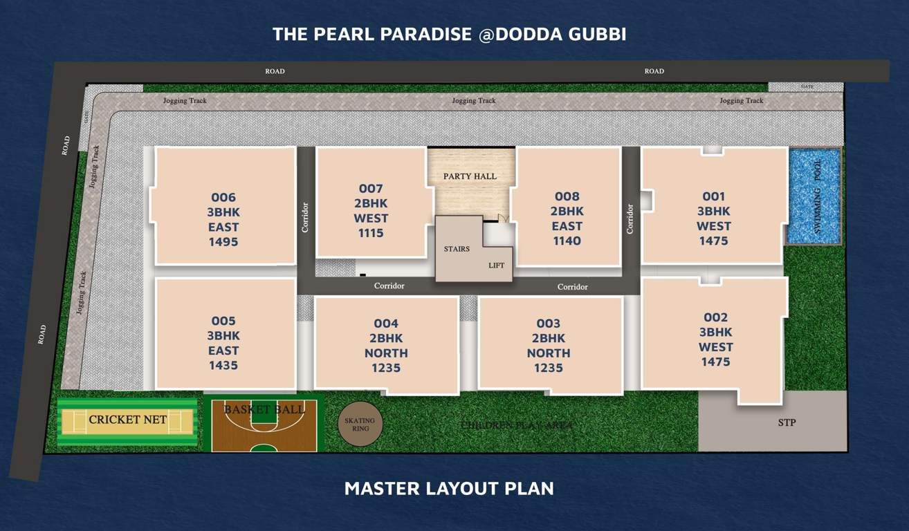  the pearl paradise Layout Plan