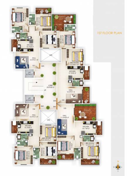  enclave-15 Enclave 15 Cluster Plan for 1st Floor