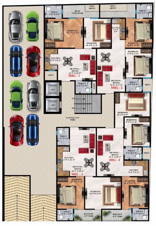  royal residency Royal Residency Cluster Plan for 1st Floor