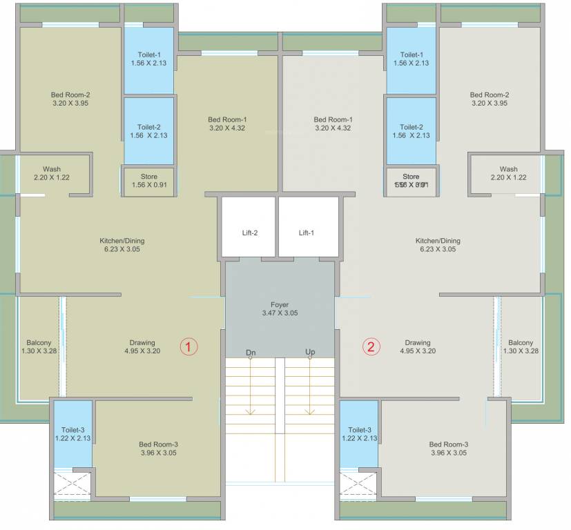  sun elite Sun Elite Cluster Plan from 1st to 7th Floor