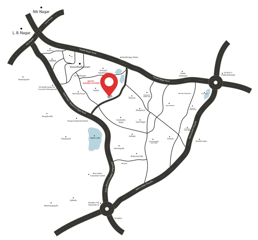  susheela kuteer Location Plan