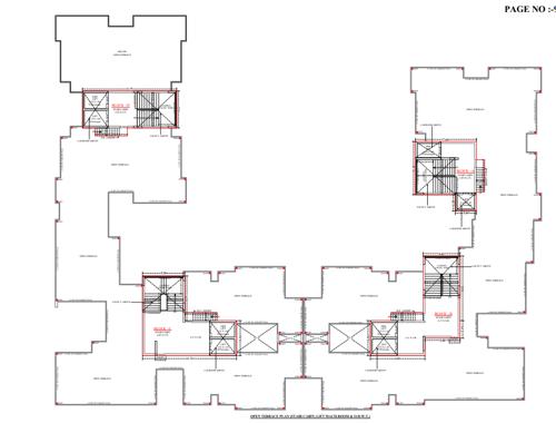  square Block A To Block D Terrace Cluster Plan
