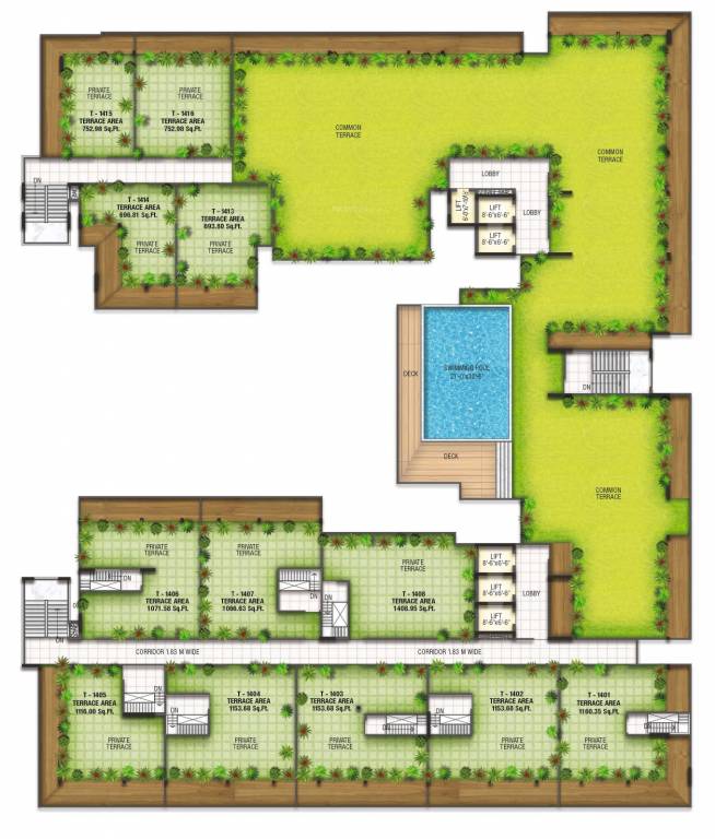  felecia Felecia Cluster Plan For Terrace