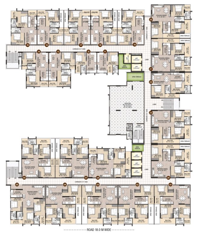  felecia Felecia Cluster Plan from 1st to 2nd Floor