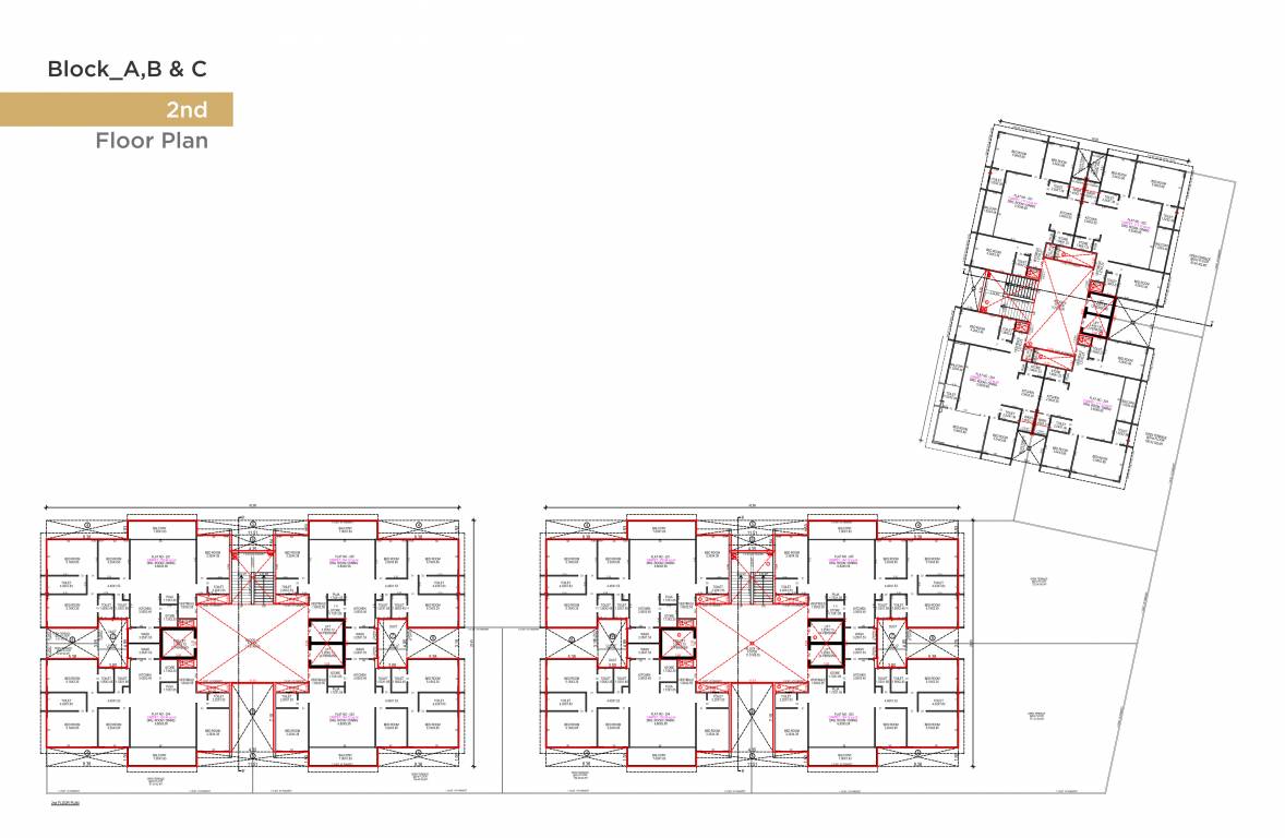  elevate Block A, B & C Cluster Plan for 2nd Floor